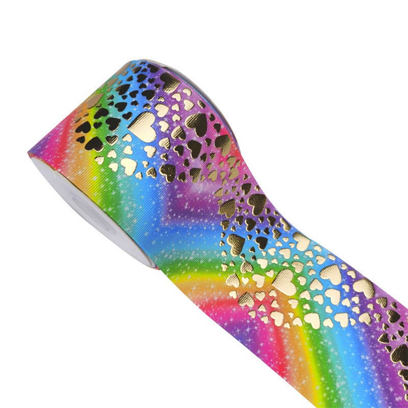 Ruban à coudre brodé doré DIY 75cm largeur pour nœuds cheveux et ceinture - IVOIRART.COM