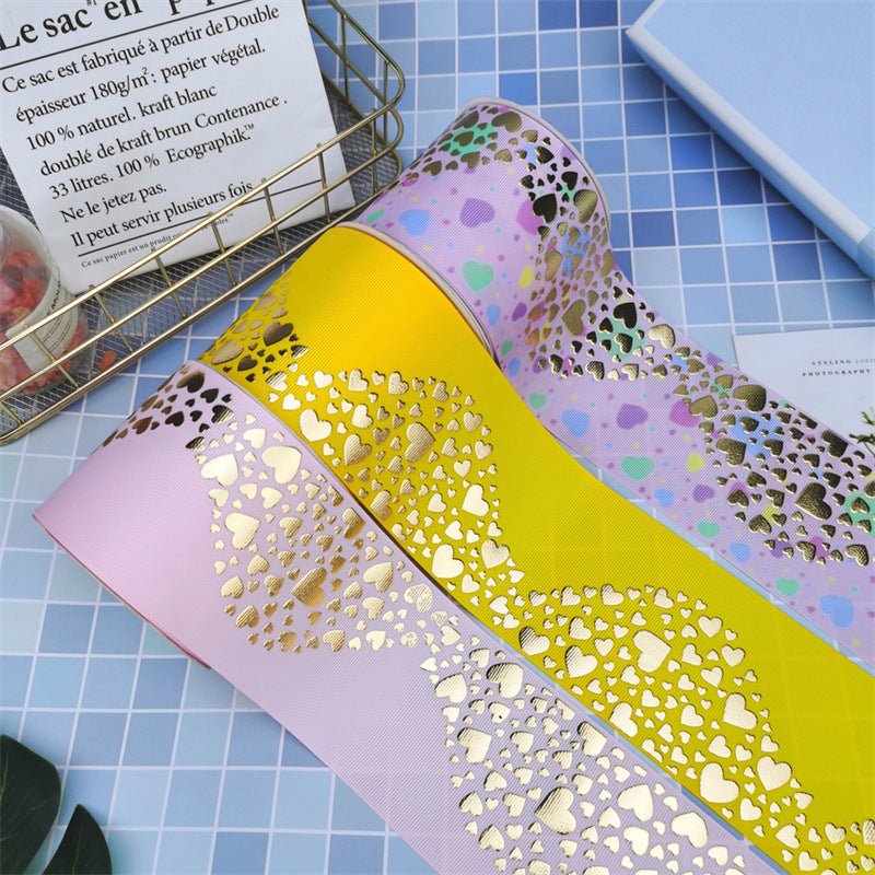 Ruban à coudre brodé doré DIY 75cm largeur pour nœuds cheveux et ceinture - IVOIRART.COM