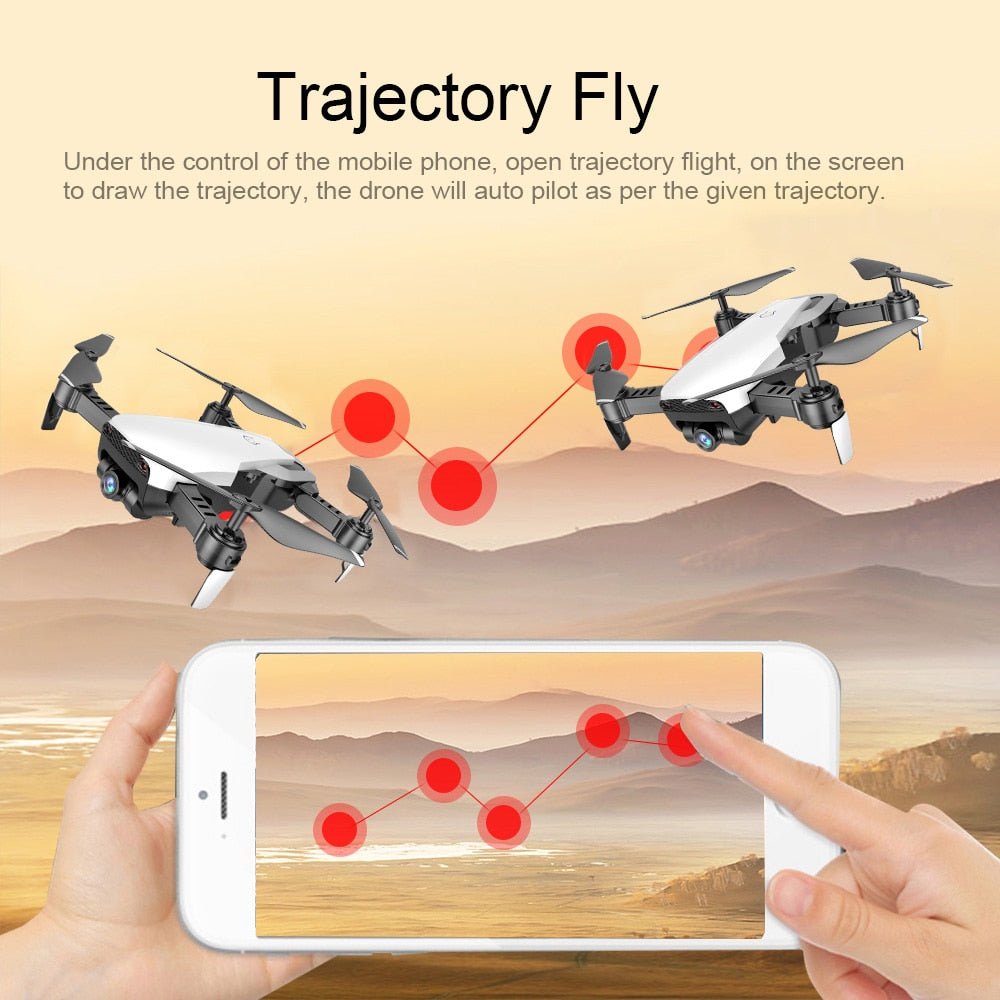 S163 Drone pliable double caméra 4 axes télécommande 13-15 min autonomie - Stable - IVOIRART.COM