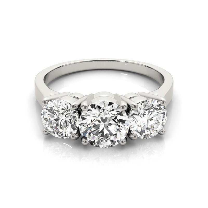 S925 Sterling Silver Diamond Ring - IVOIRART.COM