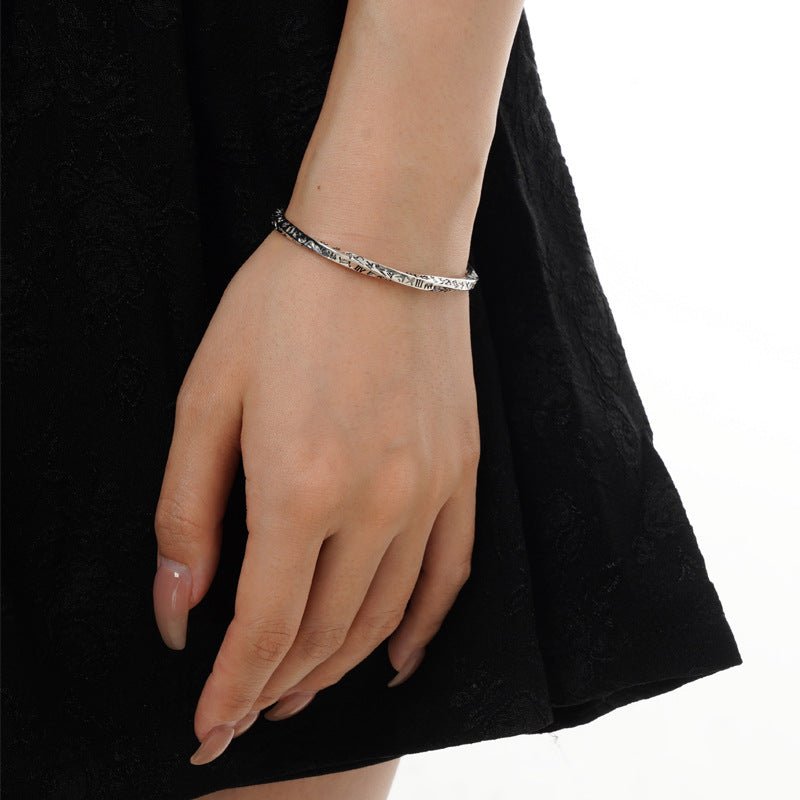 S925 Sterling Silver Mobius Bracelet For Women - IVOIRART.COM