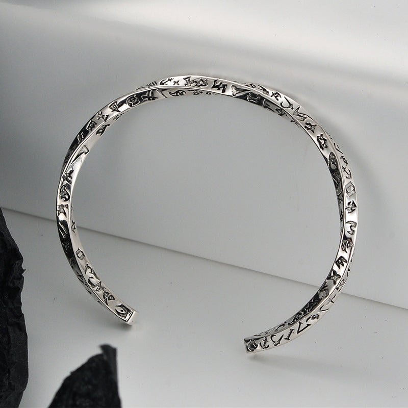 S925 Sterling Silver Mobius Bracelet For Women - IVOIRART.COM