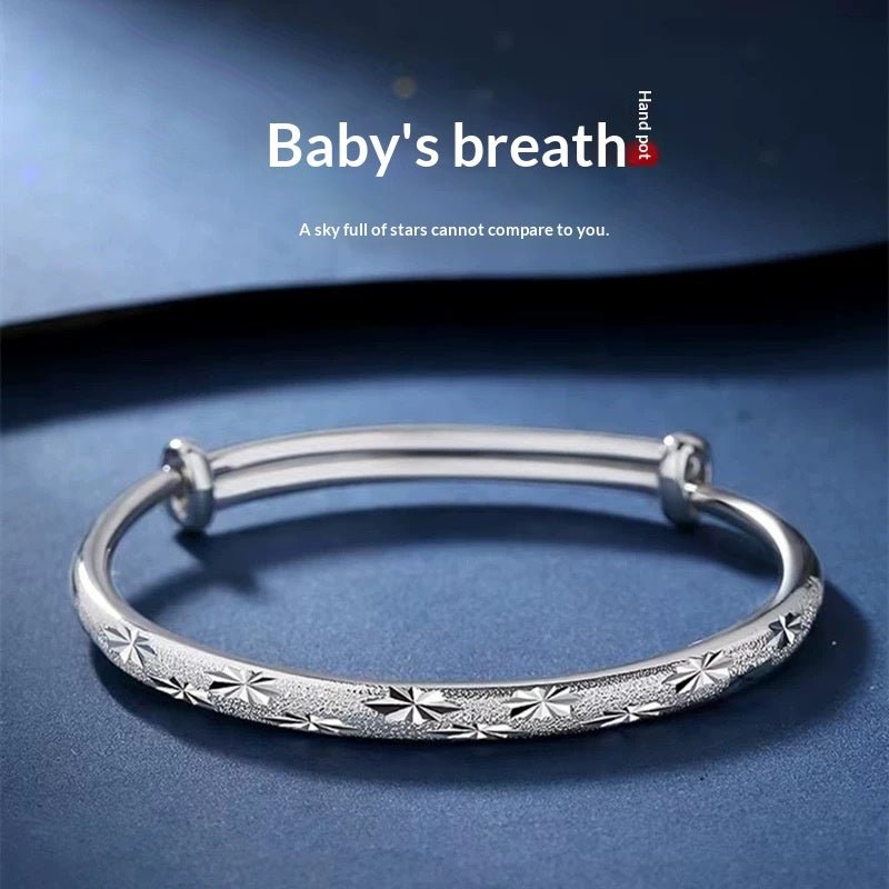 S999 Bracelet Femme Argent Sterling 25g/35g - Motifs porte-bonheur cartoon modele - IVOIRART.COM
