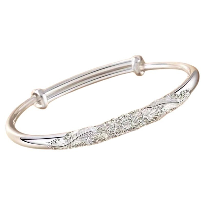S999 Bracelet Femme Argent Sterling 25g/35g - Motifs porte-bonheur cartoon modele - IVOIRART.COM