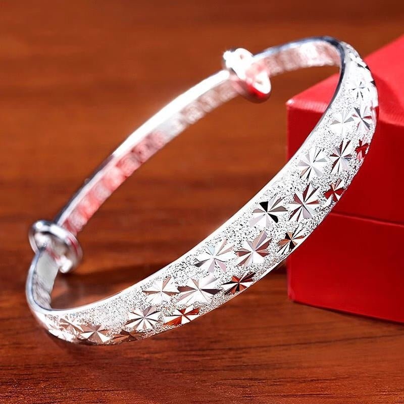 S999 Bracelet Femme Argent Sterling 25g/35g - Motifs porte-bonheur cartoon modele - IVOIRART.COM