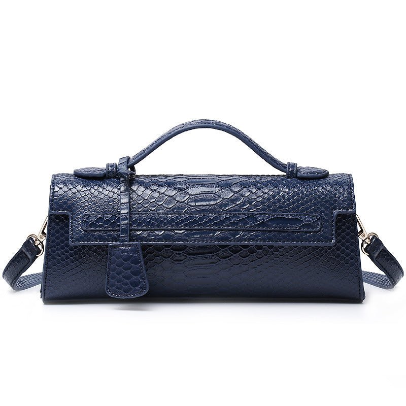 Sac à bandoulière adorable en grain d’autruche, élégant et pratique, 28x6,5x11 cm - IVOIRART.COM