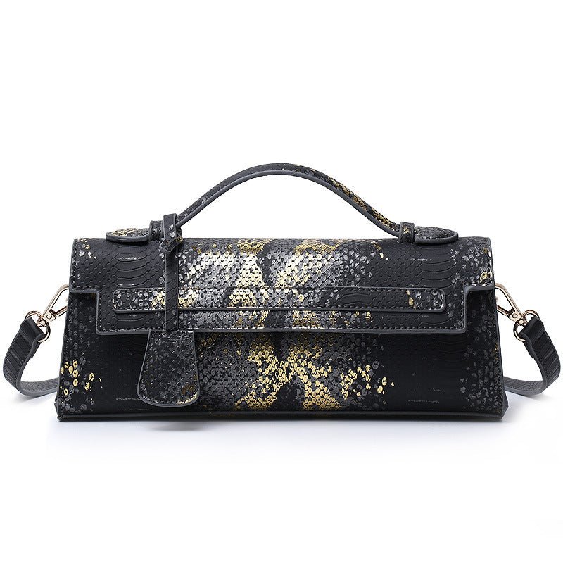 Sac à bandoulière adorable en grain d’autruche, élégant et pratique, 28x6,5x11 cm - IVOIRART.COM