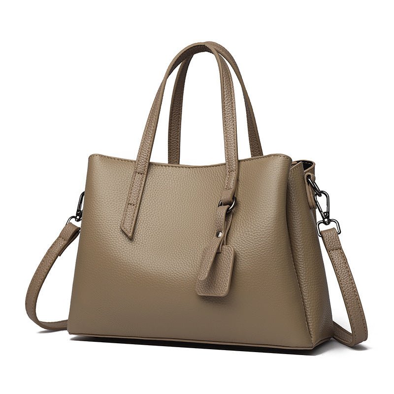 Sac à bandoulière femme en cuir de vachette grande capacité, style professionnel! - IVOIRART.COM