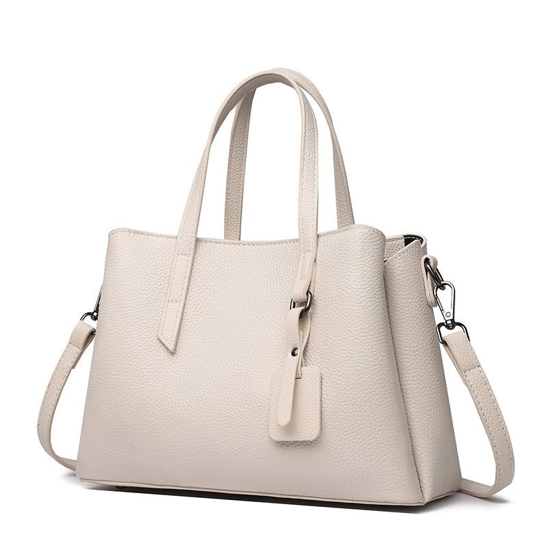 Sac à bandoulière femme en cuir de vachette grande capacité, style professionnel! - IVOIRART.COM