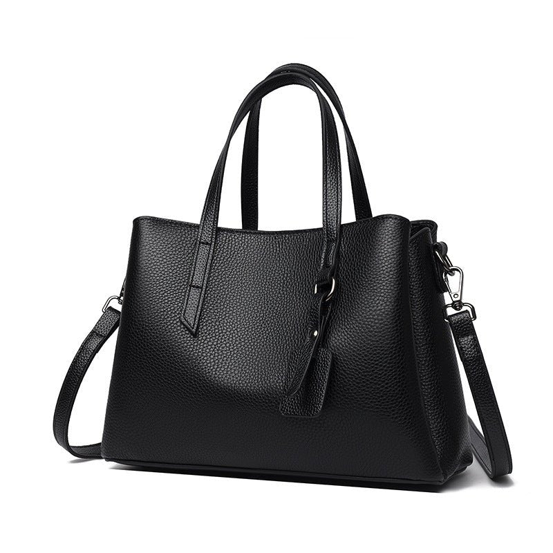 Sac à bandoulière femme en cuir de vachette grande capacité, style professionnel! - IVOIRART.COM
