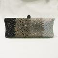 Sac à bandoulière pour femme avec clutch de soirée à strass dégradés - IVOIRART.COM
