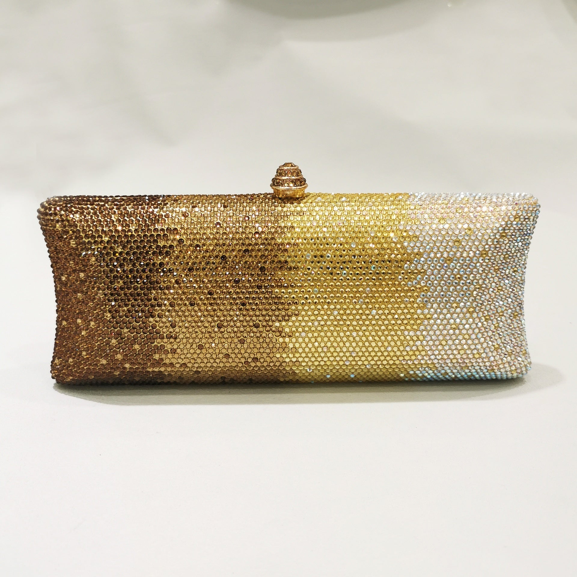 Sac à bandoulière pour femme avec clutch de soirée à strass dégradés - IVOIRART.COM