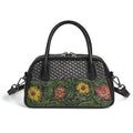 Sac à bandoulière pour femme en cuir pleine fleur style ethnique rétro - IVOIRART.COM