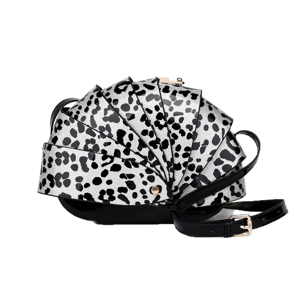 Sac à bandoulière pour femme en cuir verni à imprimé léopard, élégant et tendance - IVOIRART.COM