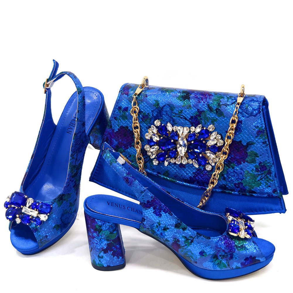 Sac à chaussures et ensemble de sac à bandoulière élégants pour femmes européennes et américaines - IVOIRART.COM