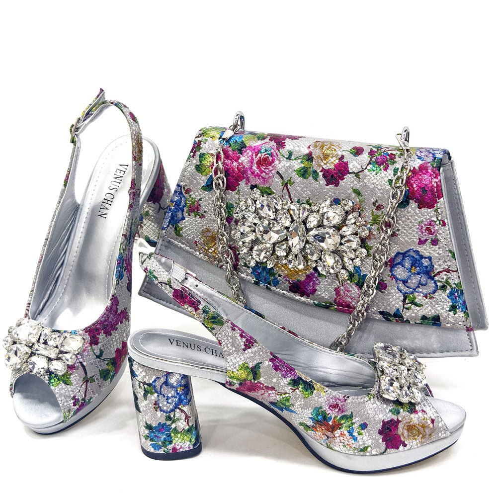 Sac à chaussures et ensemble de sac à bandoulière élégants pour femmes européennes et américaines - IVOIRART.COM