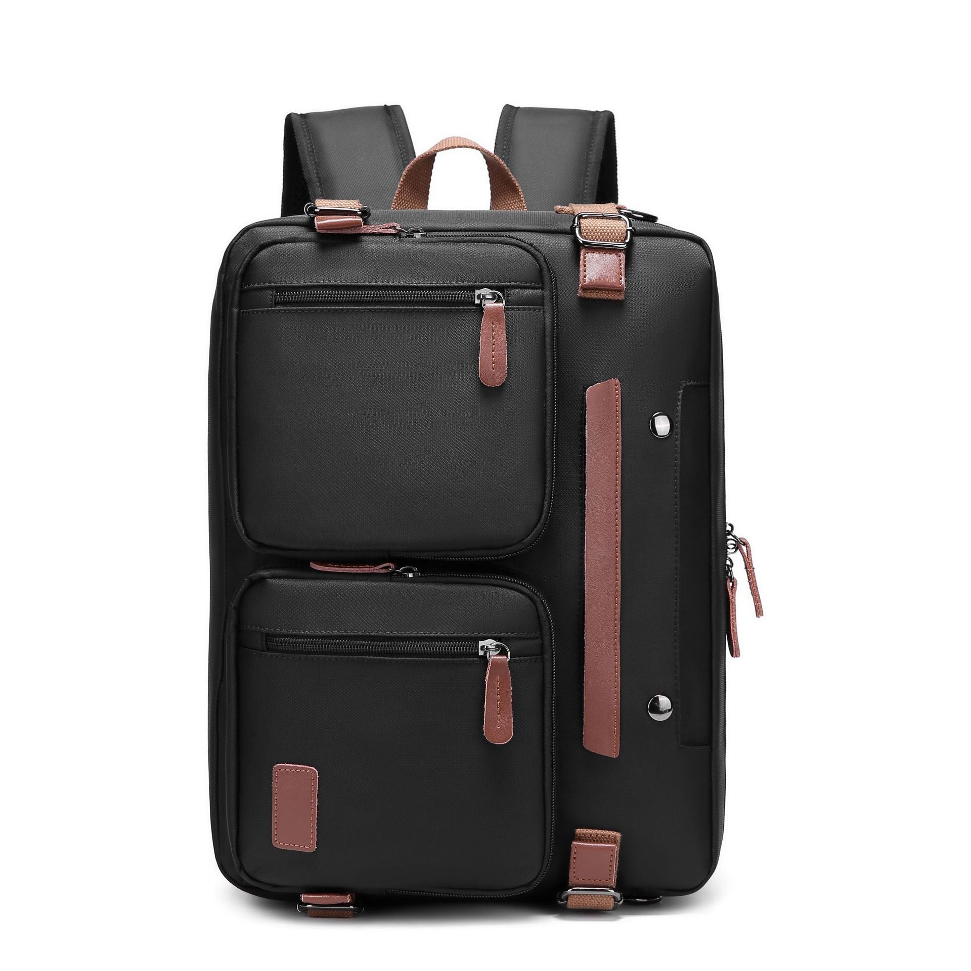 Sac à Dos Cabas Étanche en Nylon Convertible pour Ordinateur 15,6-17,3" - IVOIRART.COM