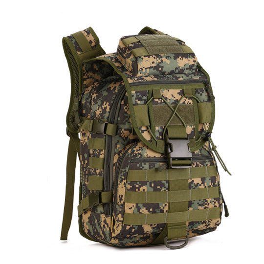 Sac à dos de plein air unisexe en nylon ripstop résistant 36-55L, camouflage numérique - IVOIRART.COM