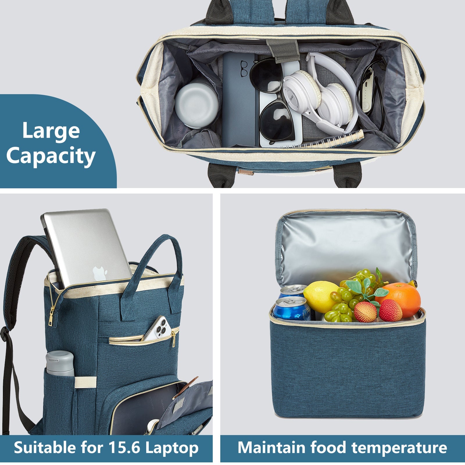 Sac à Dos de Voyage Portable Isolé et Imperméable - Confort Urbain Élégant - IVOIRART.COM