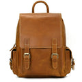 Sac à Dos en Cuir Crazy Horse pour Homme, Style Rétro, Sac d'Extérieur Élégant - IVOIRART.COM