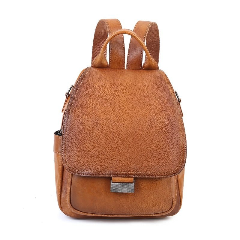 Sac à dos femme en cuir pleine fleur grande capacité, doux et résistant et chic. - IVOIRART.COM