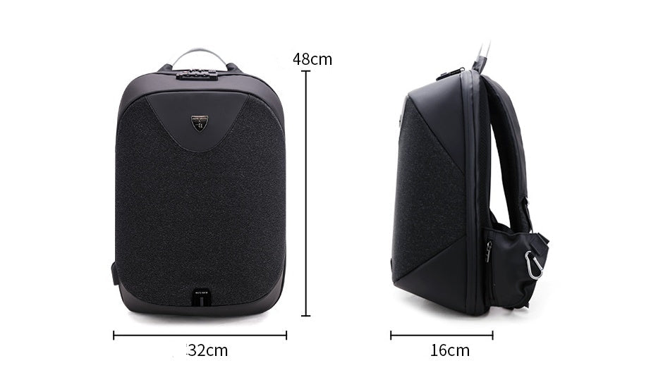 Sac à dos homme double épaule multifonctions anti-vol pour ordinateur 15,6" style britannique, sac business et loisir - IVOIRART.COM