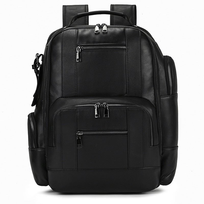 Sac à Dos Homme Rétro en Cuir de Vachette Grande Capacité pour Ordinateur 15 pouces - IVOIRART.COM