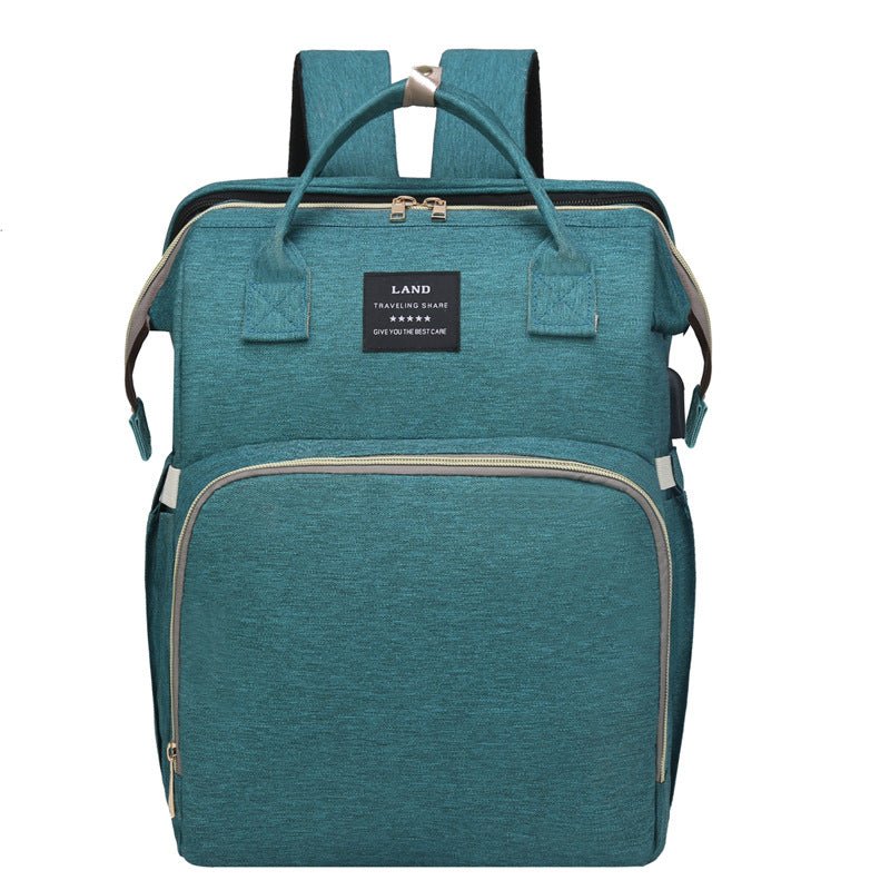 Sac à Dos Multifonction Maternité avec Mosquitoire Amovible - Grande Capacité, Lit Pliable Étanche pour Bébé, Sac à Couches Voyage - IVOIRART.COM