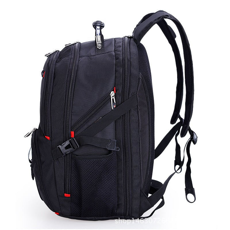 Sac à dos ordinateur grande capacité 14 pouces avec multiples compartiments noirs - IVOIRART.COM