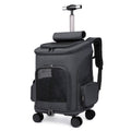 Sac à Dos Pliable Portable avec Chariot Universel pour Chat et Chien Voyage - IVOIRART.COM