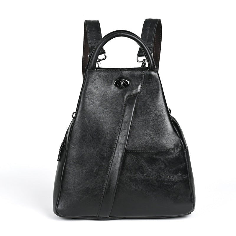 Sac à dos vintage grande capacité en cuir pleine fleur de vachette authentique!! - IVOIRART.COM