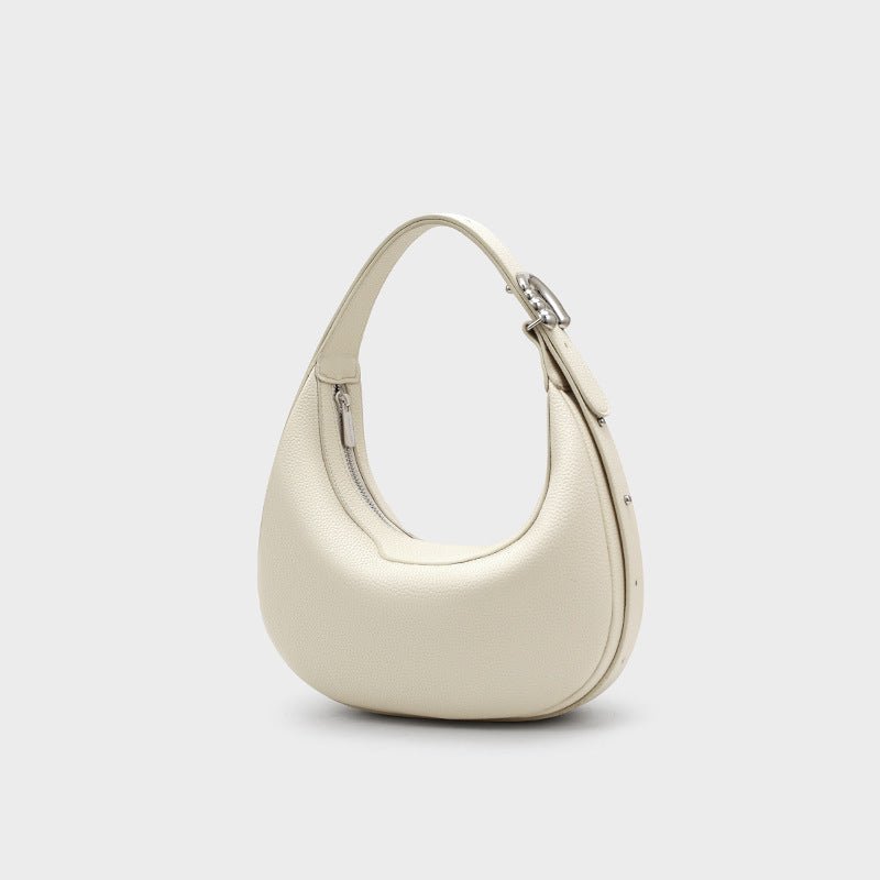 Sac à Épaule en Cuir Véritable Neuf, Stylé et Simple, Design Épuré Urbain - IVOIRART.COM