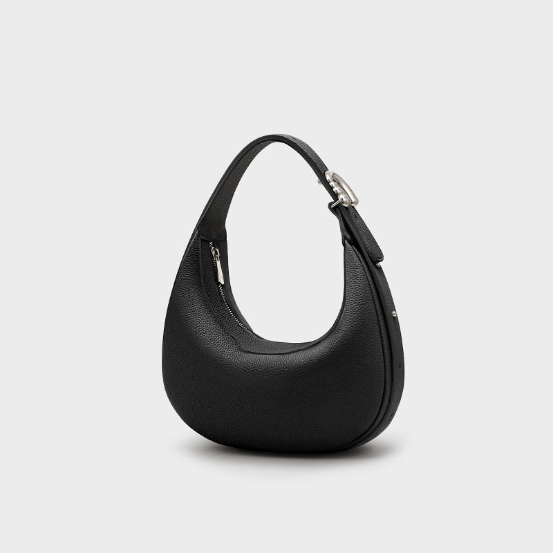 Sac à Épaule en Cuir Véritable Neuf, Stylé et Simple, Design Épuré Urbain - IVOIRART.COM