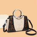 Sac à épaule femme de style ethnique, grande capacité, forme carrée horizontale - IVOIRART.COM