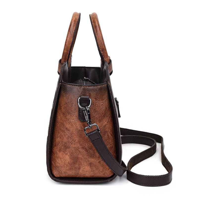Sac à épaule femme de style ethnique, grande capacité, forme carrée horizontale - IVOIRART.COM