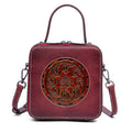 Sac à Épaule Femme Vintage en Cuir Véritable Style Nouveau, Forme Carrée - IVOIRART.COM