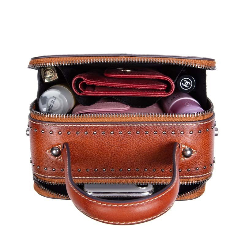 Sac à Épaule Femme Vintage en Cuir Véritable Style Nouveau, Forme Carrée - IVOIRART.COM