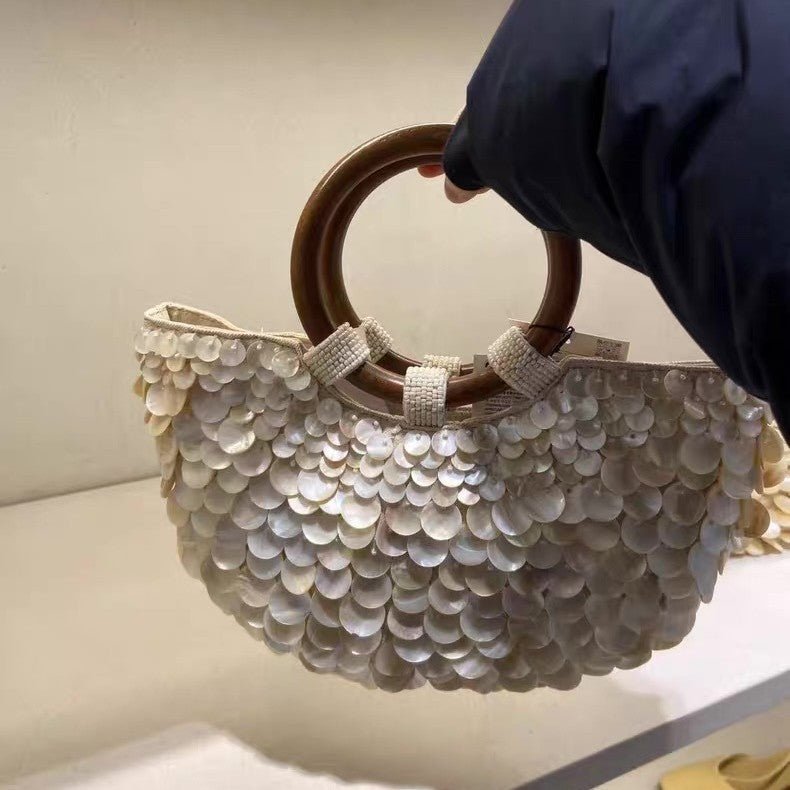 Sac à main artisanal en coquillage naturel de haute qualité, sac féérique pour femme à main - IVOIRART.COM