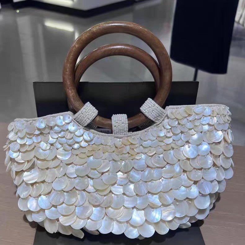 Sac à main artisanal en coquillage naturel de haute qualité, sac féérique pour femme à main - IVOIRART.COM