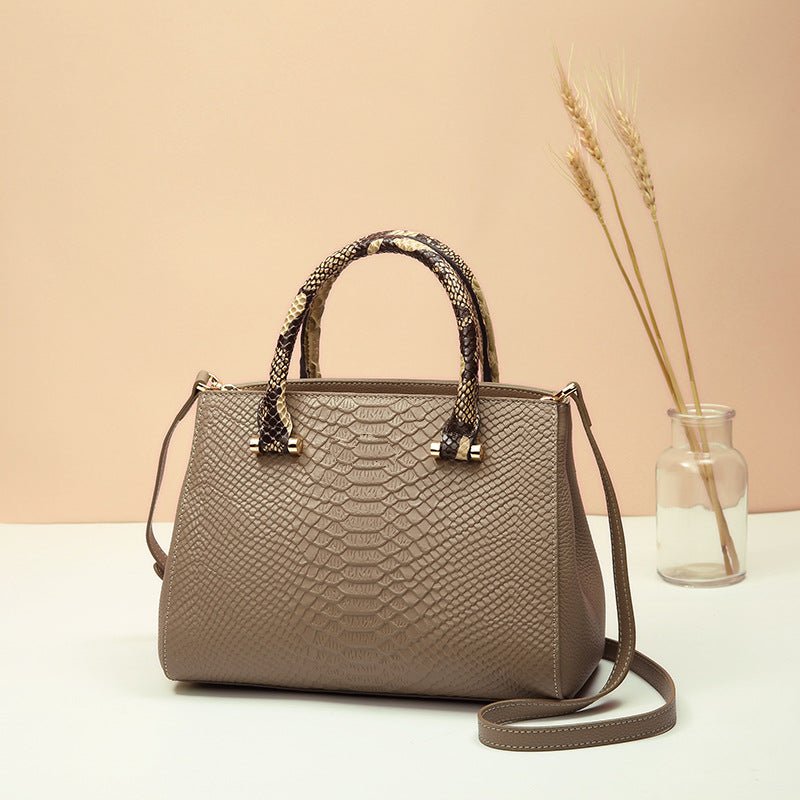 Sac à Main Femme en Cuir de Première Couche de Peau de Vache, Élégant et Doux - IVOIRART.COM