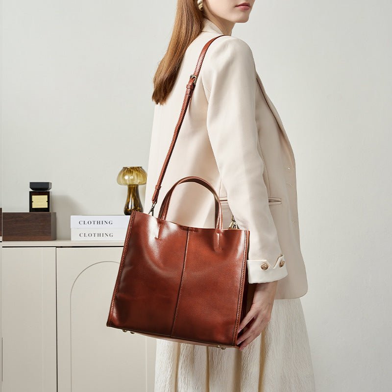 Sac à Main pour Femme en Cuir Véritable Élégant et Polyvalent Haut de Gamme - IVOIRART.COM