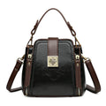 Sac à main rétro femme en cuir PU doux texturé - bandoulière épaule croisée uni - IVOIRART.COM