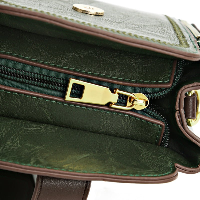 Sac à main rétro femme en cuir PU doux texturé - bandoulière épaule croisée uni - IVOIRART.COM