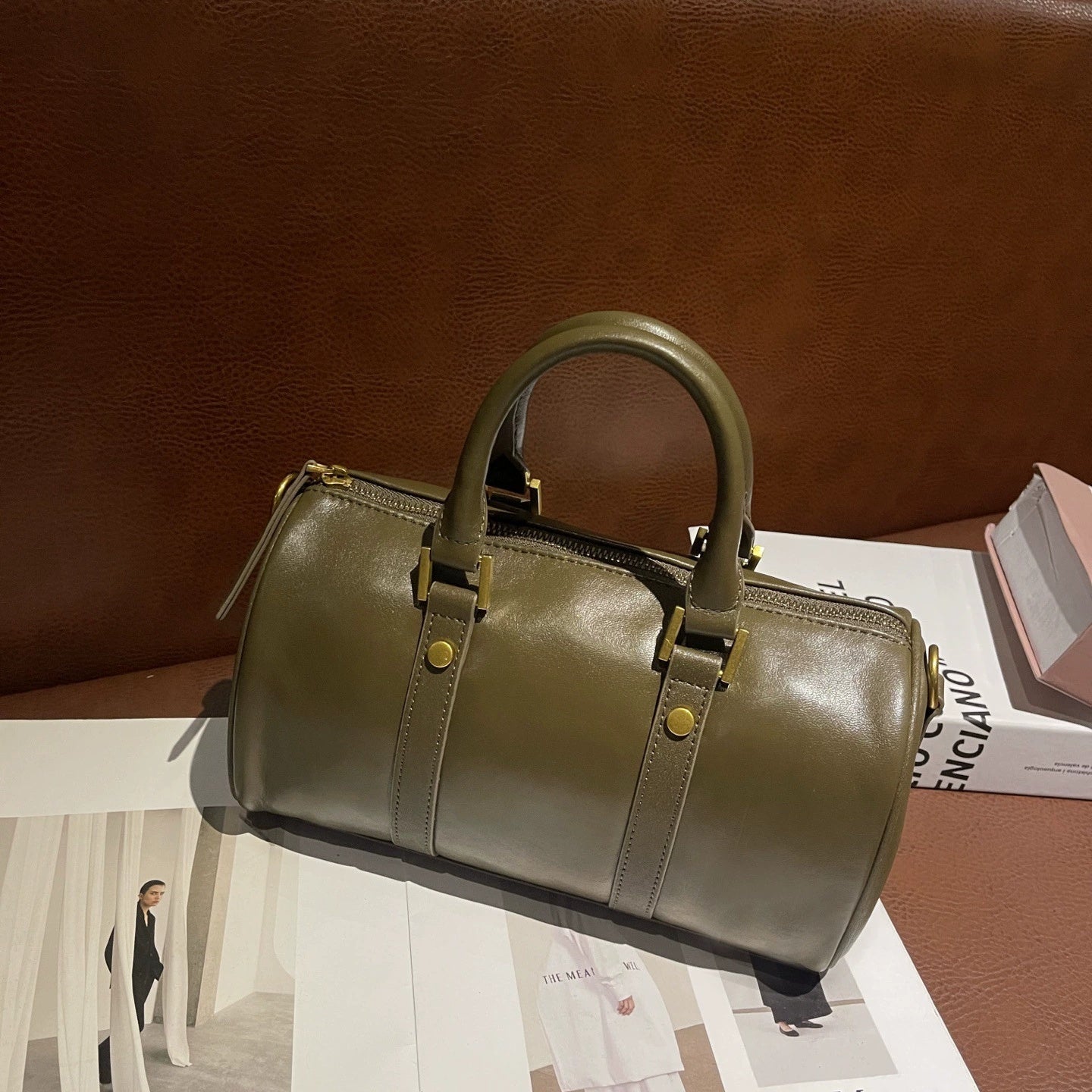 Sac à main vintage Melard en cuir véritable, Boston chic luxe léger femmes chics - IVOIRART.COM