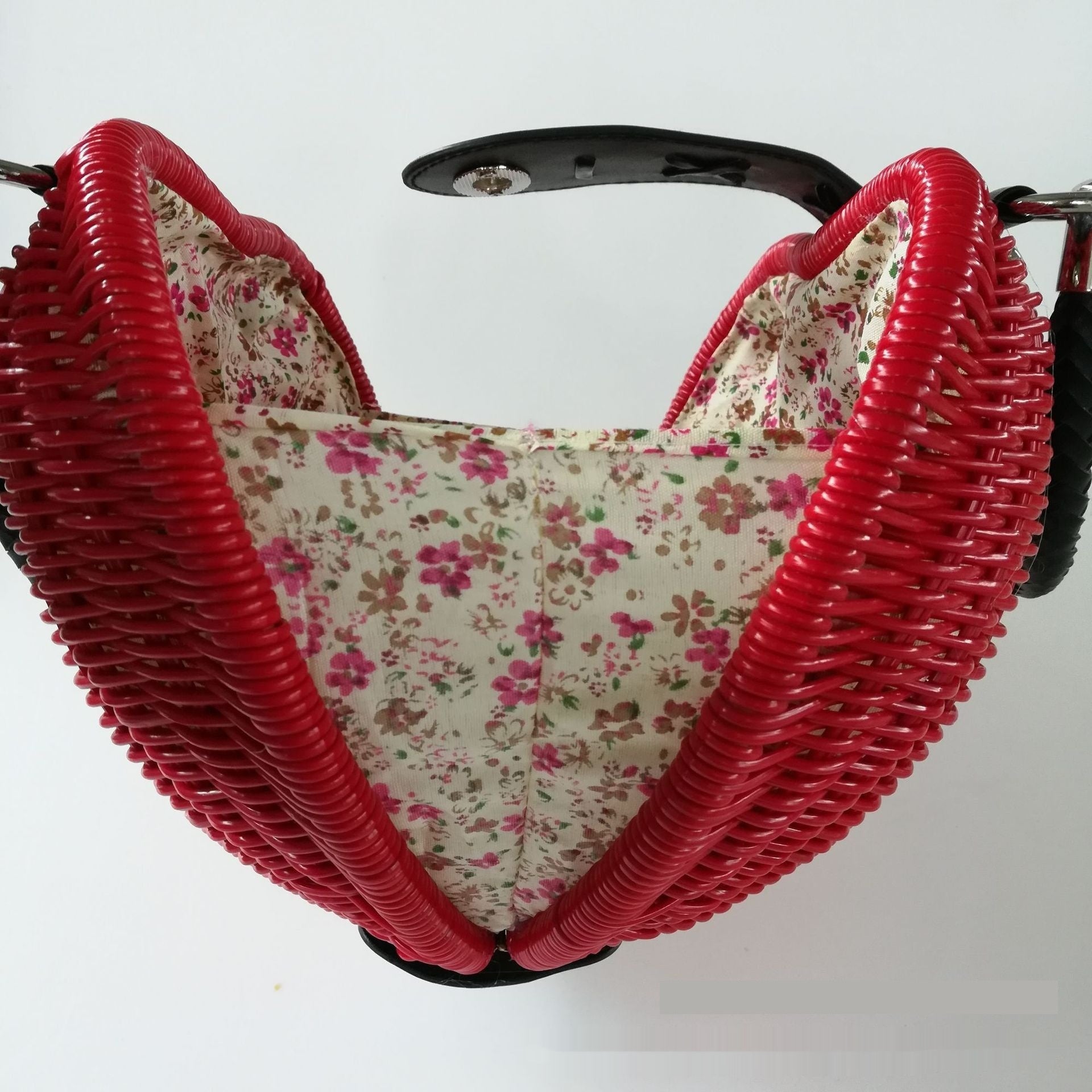Sac à Pompons Tissé Plage Décontracté pour Femme en Forme de Cœur - IVOIRART.COM