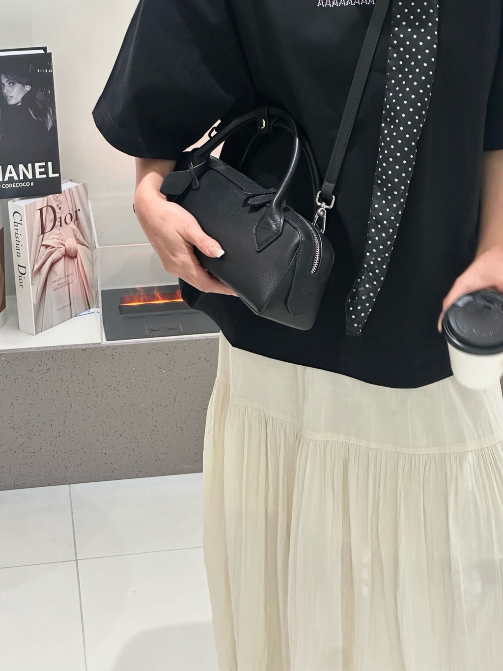 Sac baguette en cuir pleine fleur de vache, bandoulière unique sac Napa femme FR - IVOIRART.COM