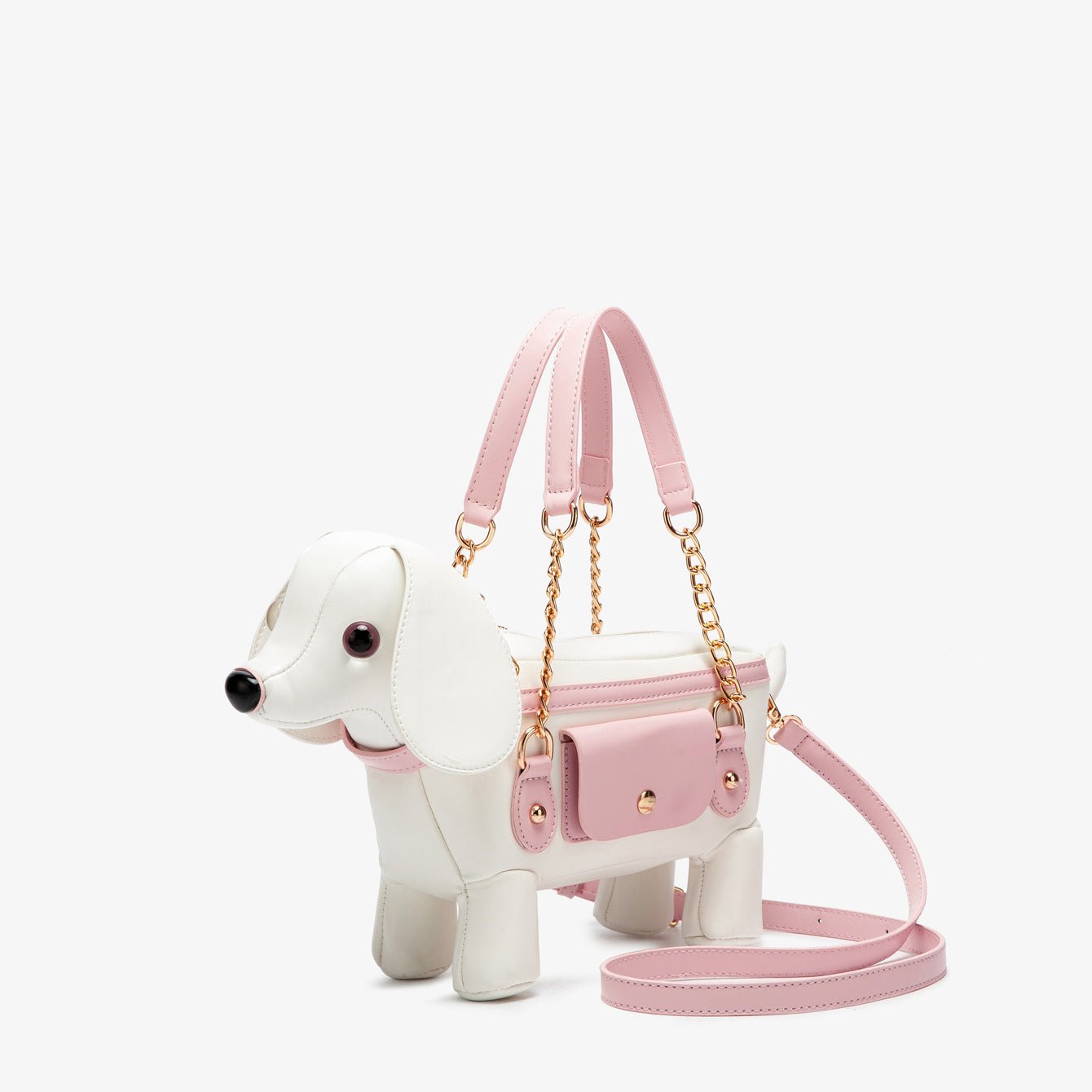 Sac Bandoulière Adorable en Forme de Chien en Peluche pour un Style Unique - IVOIRART.COM