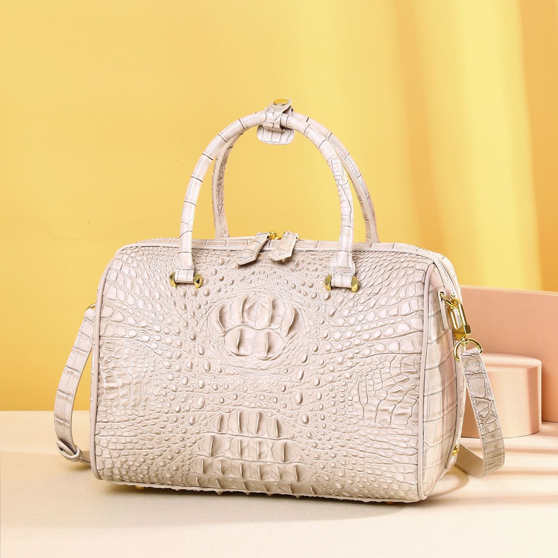 Sac bandoulière classique pour dames à épaule rembourrée, design élégant - IVOIRART.COM