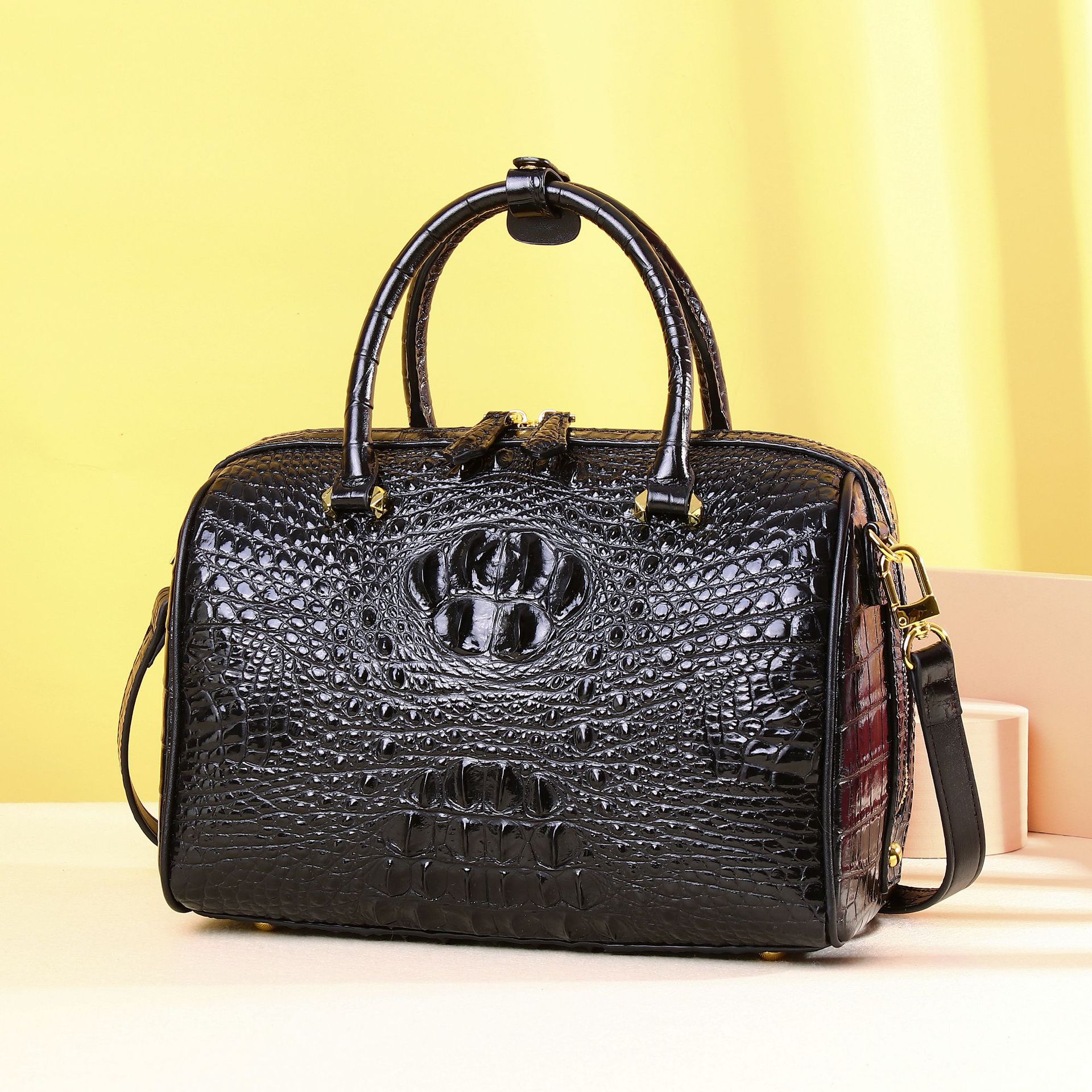 Sac bandoulière classique pour dames à épaule rembourrée, design élégant - IVOIRART.COM