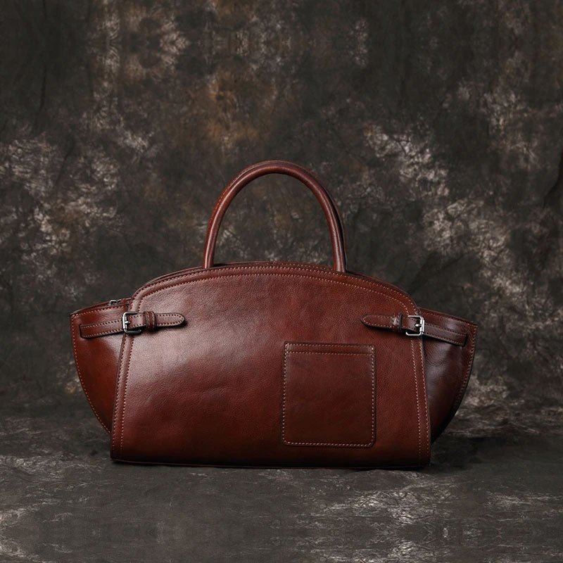 Sac bandoulière décontracté pour femme en cuir véritable avec fermeture éclair - IVOIRART.COM